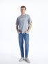 LC Waikiki Crew Neck Short Sleeve Printed Combed Cotton Men's T-shirt